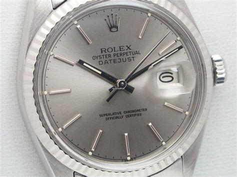 Rolex Vintage DateJust 1601 quadrante argento full set for